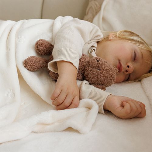 Плед дитячий м'який з ведмедиком Babyono кремовий УТ000012212 фото