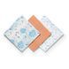 Муслиновые хлопковые пеленки 70х70 см Babyono Кирпичный, 3 шт УТ000006115 фото 2