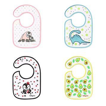 Нагрудник махровий Babyono Я ЇМ І Я РОСТУ 3м+ 1 шт 763673 фото