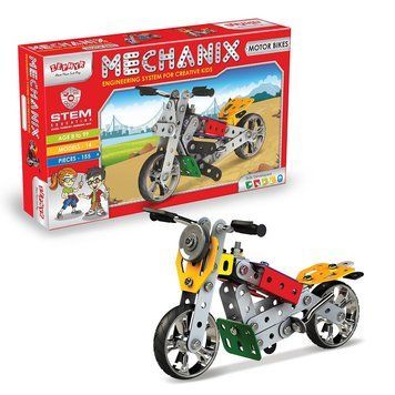 Металлический конструктор, развивающий "MECHANIX" Мотоциклы (155 элм./14 моделей) УТ000005997 фото