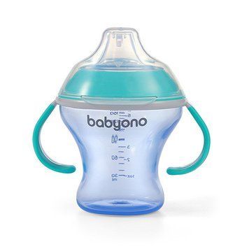 Поилка непроливайка с мягким носиком Babyono Natural nursing Мятный 180мл 3м+ УТ000005755 фото