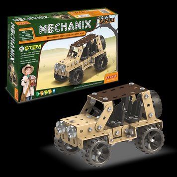 Металлический конструктор, развивающий "MECHANIX" Сафари (155 элм./5 моделей) УТ000005999 фото