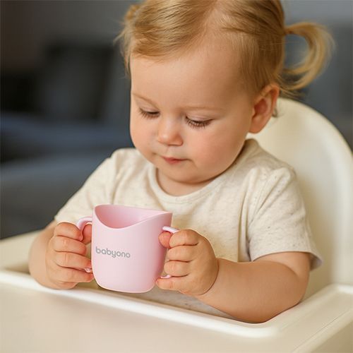 Чашка тренажерная с ручками 120мл Babyono Розовый УТ000005587 фото