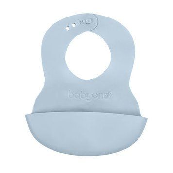 Нагрудник м'який з регульованою застібкою Babyono Блакитний 32см x 23см УТ000006052 фото