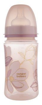 Пляшка антиколікова 240 мл з широким отвором Canpol babies Easystart GOLD Рожева 35/240_pin фото